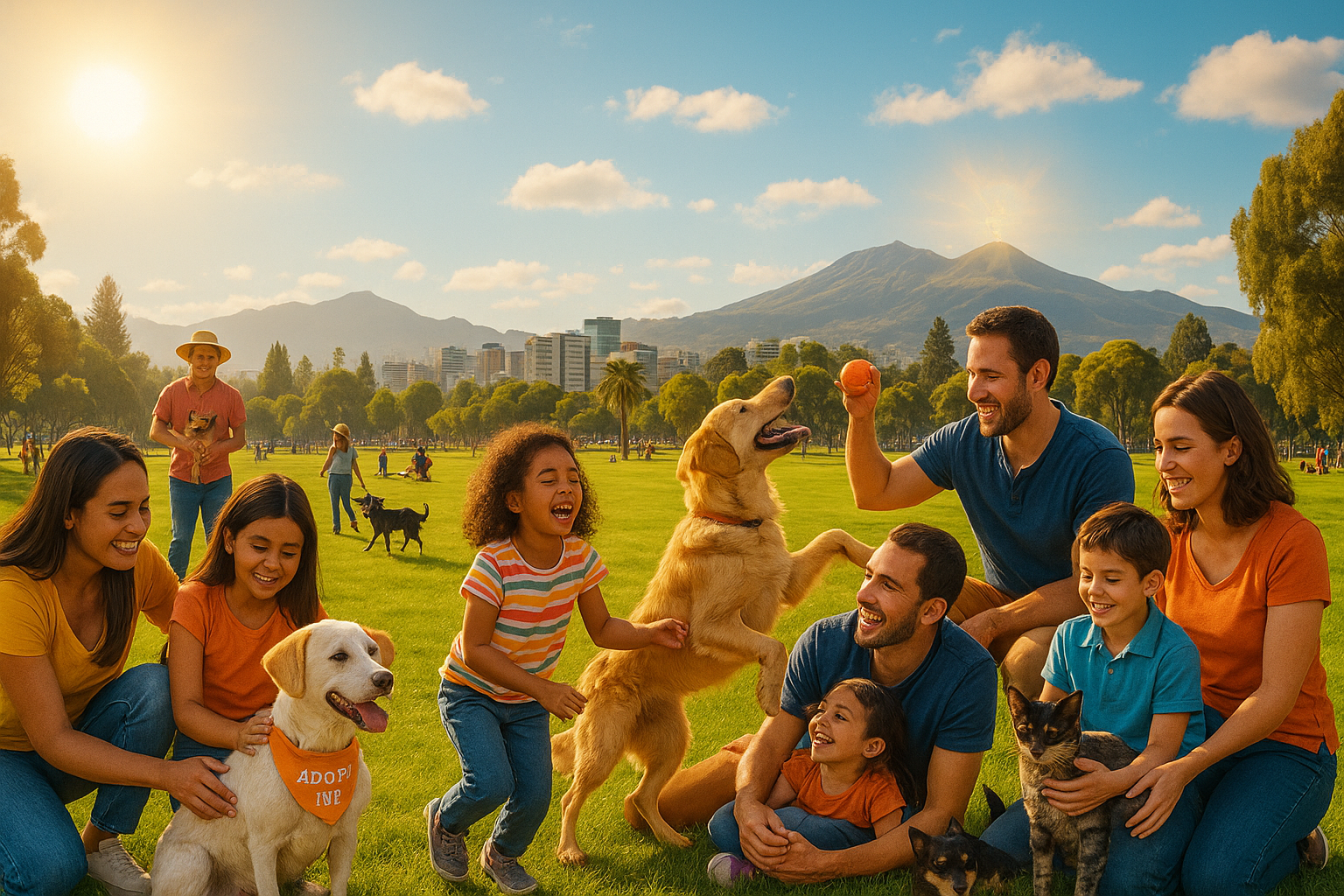 Mascotas rescatadas felices